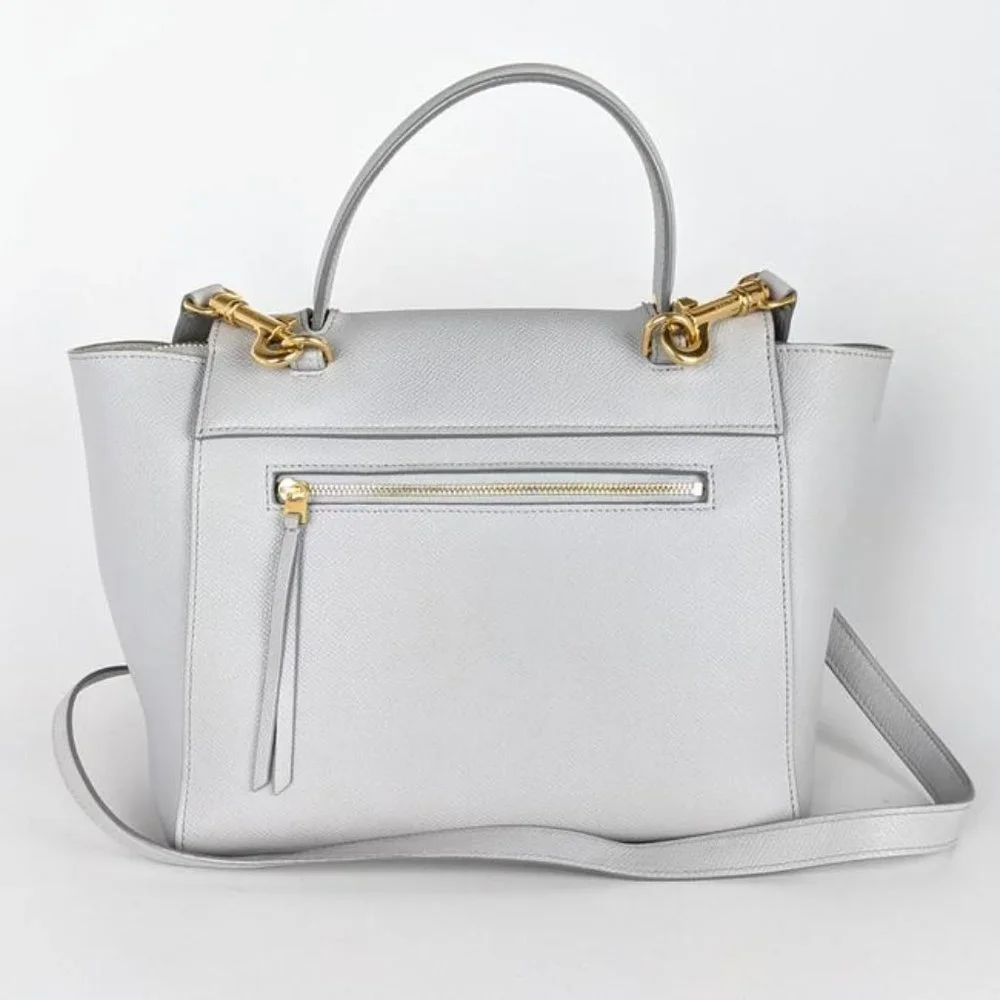 Celine Grey Grained Leather Micro Belt Bag Satchel - Picture 2 of 11